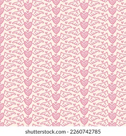 Love Doddle Seamless Pattern Design