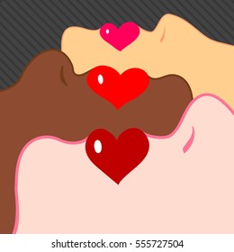 Love does not divide people vector