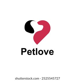 Love Dog Breed retriever for pet shop logo design