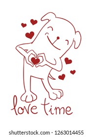 love dog draw