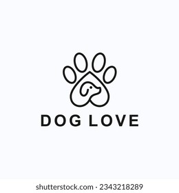 Logo-Design des Lieblingshundes, Vektorgrafik
