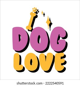 I Love Dog SVG Design