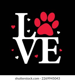 Love Dog T shirt Design 