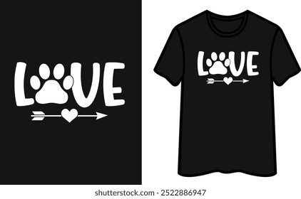 Love. Dog T Shirt Design