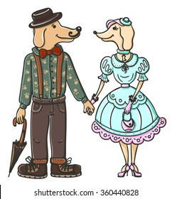 Love Dogs Cartoon 
