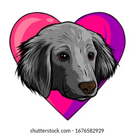 I love dogs vector icon illustration design