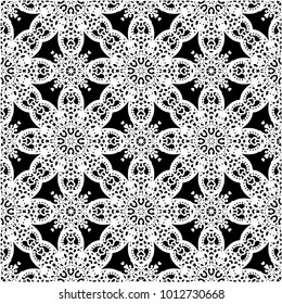 Love doily seamless pattern, vector
