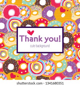 Love donuts! Thank you card.