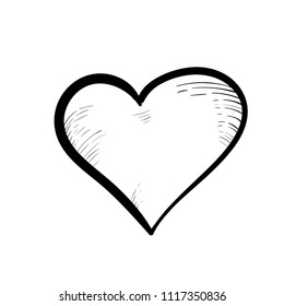 love doodle icon vector 
