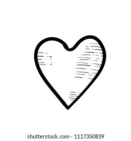 love doodle icon vector 