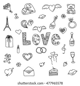 Love doodle set.