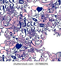 Love doodles paint