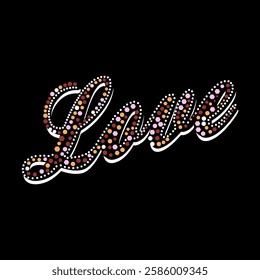 love dot, Graphic design print t-shirts fashion, illustration, vector, posters, cards, stickers, mug