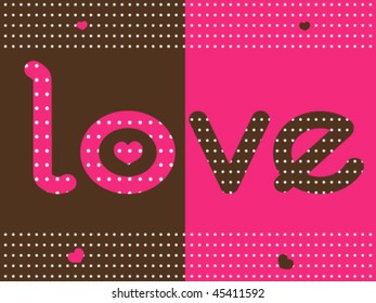 love dotted background