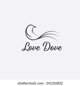 love dove vector design template