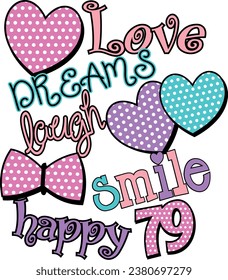 love dreams graphic tees for girl design