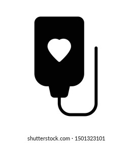 love drip glyph flat vector icon