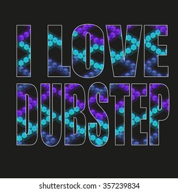 I love dubstep vector illustration for print.