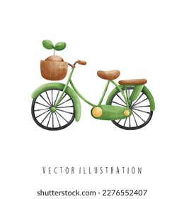 love eart day, environtment concept, vector illustration