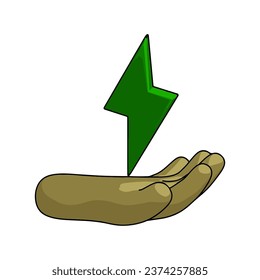 Love Earth Day cartoon illustration icon
