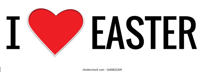 I love Easter background. Vector EPS 10 illustration.