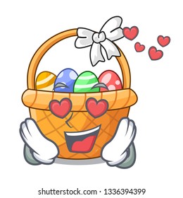In love easter basket miniature the shape mascot