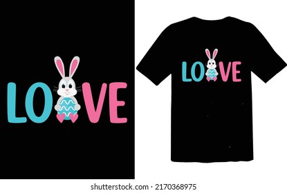  I love Easter day T-Shirt desing 