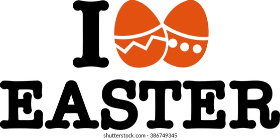 I love easter with eggs