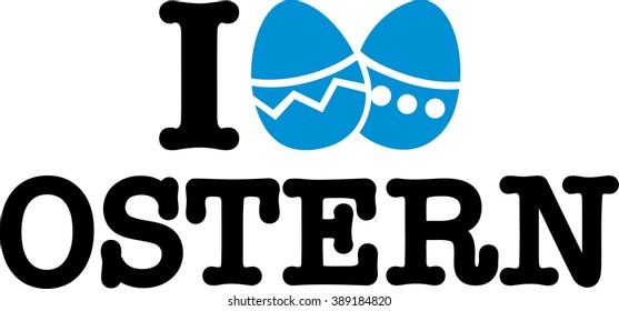 I love easter german word with eggs