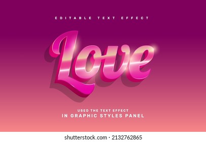 Love Editable Text Effect Template