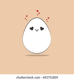in love egg emoticon