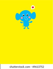 love elephant doodle