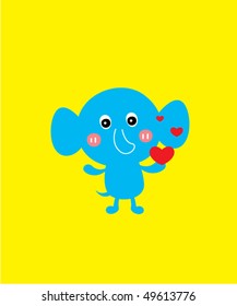 love elephant doodle