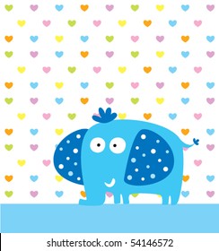 love elephant doodle