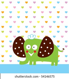 love elephant doodle