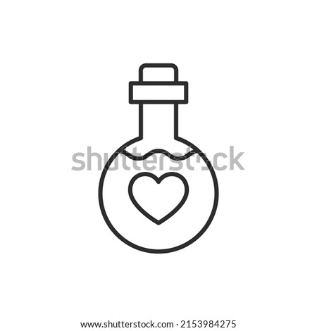 Love elixir icon. High quality black vector illustration.