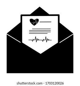 	
Love email icon. Open envelope pictogram. Mail symbol, email and messaging, email marketing campaign for website design, mobile application, ui. Sending or receiving email concept working process.