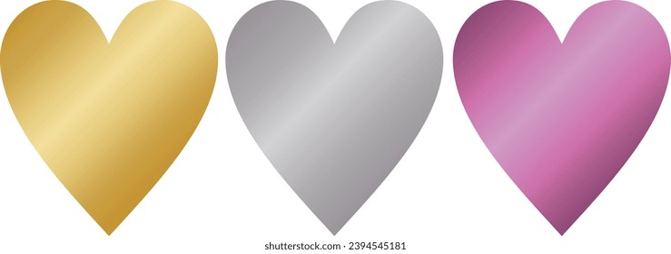 love emblem, tricolor love logo, color gradient love