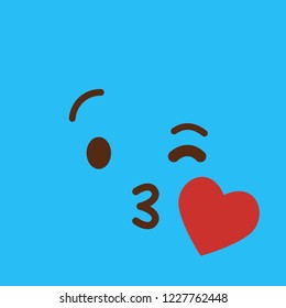 Love emoji icon design vector