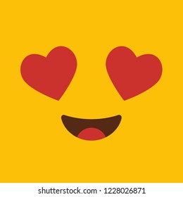Love emoji icon design vector