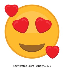 Icono vectorial Amar Emoji que puede modificar o editar fácilmente 