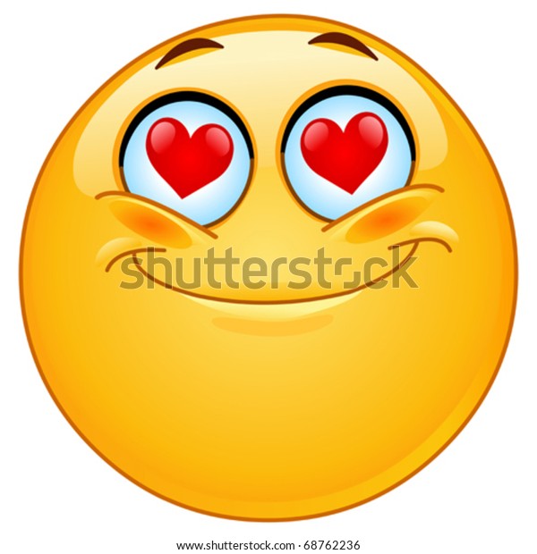 Love Emoticon Stock Vector (Royalty Free) 68762236