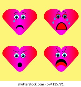 Love Emoticon Design Vector