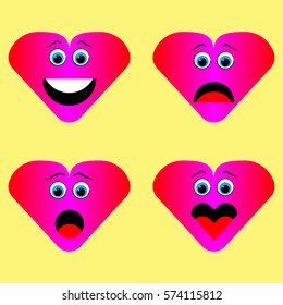Love Emoticon Design Vector