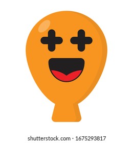 Love Emoticon With Flat Design Style Vector