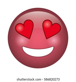 love emoticon style icon