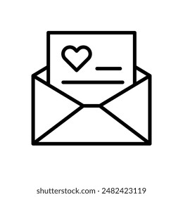 Love Envelope Icon Set Romantic Illustrations for Valentines Day and Special Occasions