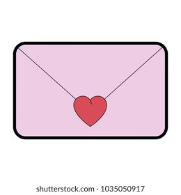 love envelope isolated icon