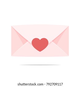 Love envelope vector