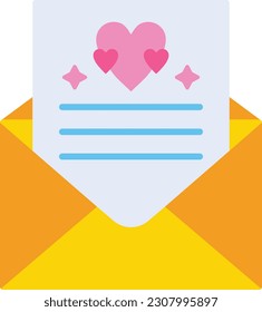 Icono vectorial sobre de amor. Se puede usar para imprimir, móviles y aplicaciones web.